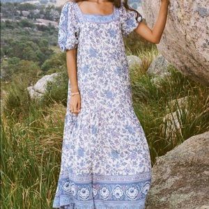 Spell Folk Song Square Neck Gown